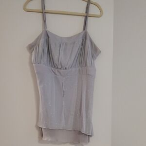 Torrid Gray Fitted Asymmetrical Camisole